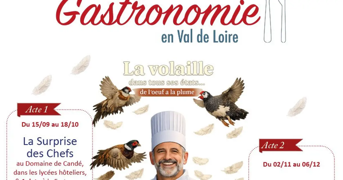 Les Automnales de la Gastronomie en Val de Loire  : La volaille dans tous ses états - De l'oeuf à la plume