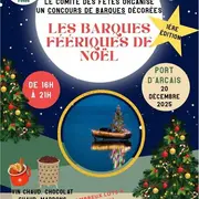 Les barques féeriques de Noël à Arçais