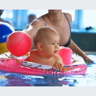 Couche piscine pour bébé nageur - Pop rock