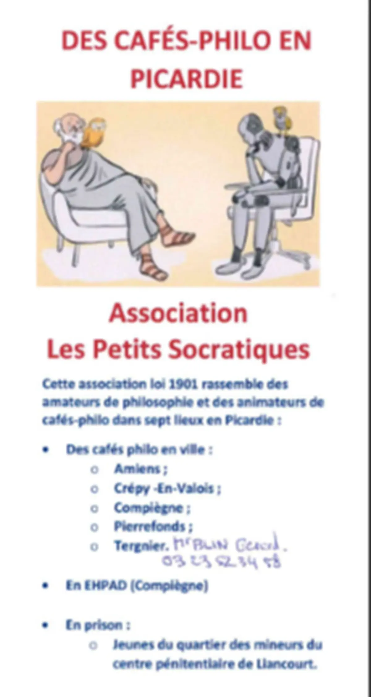 Les cafés-philo à Tergnier