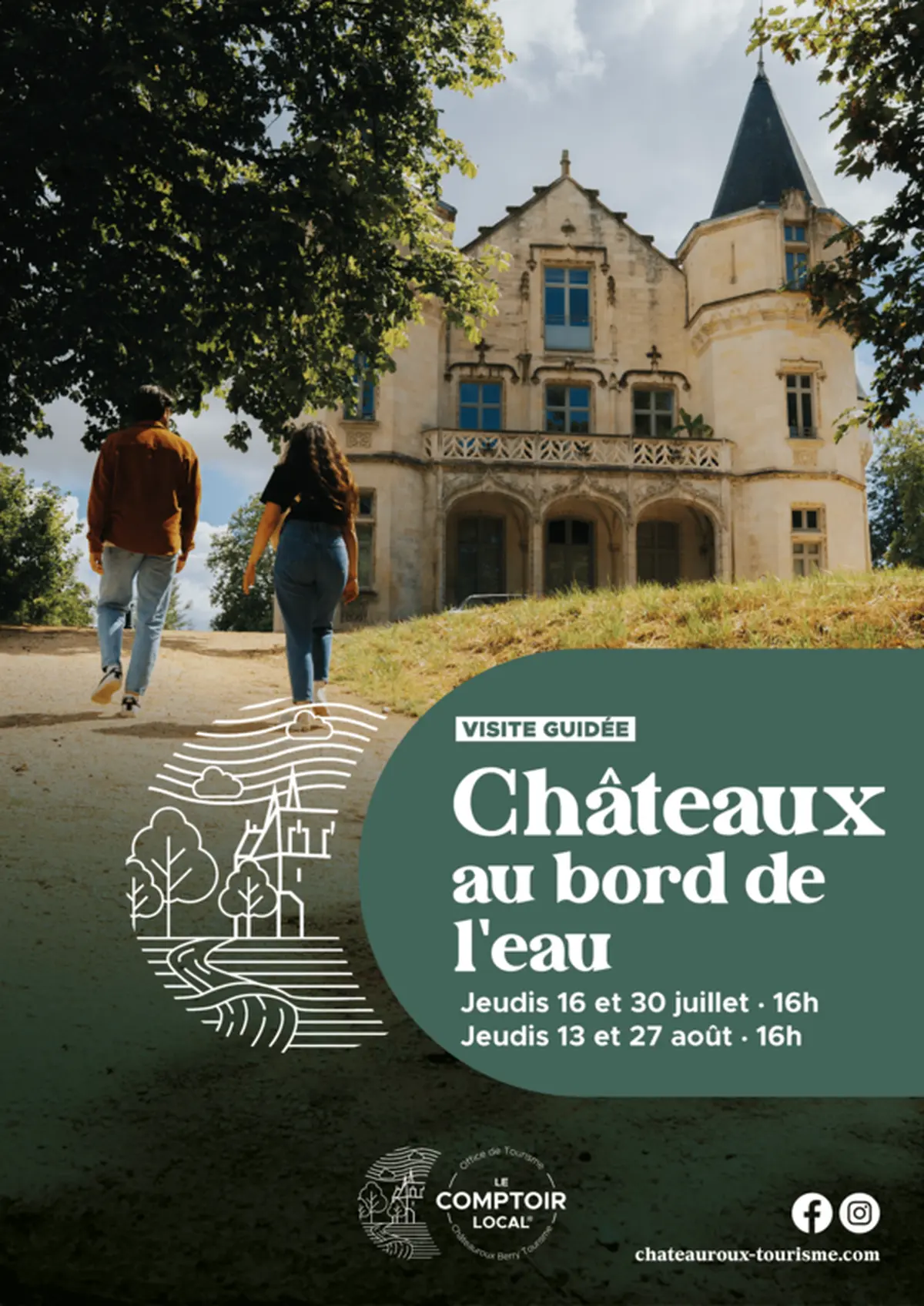 Les châteaux au bord de l'eau