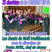 Les choristes de la Cantate en fa présentent les chants traditionnels de Noël