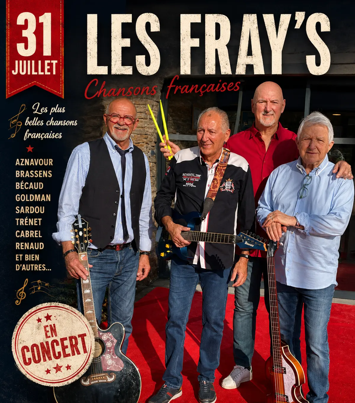 Les Concerts D'été à La Cassa Carrère - Concert Les Fray’s