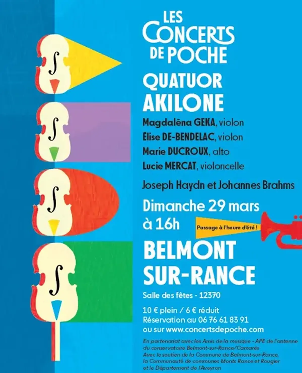 Les Concerts de Poche - Quatuor Akilone