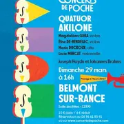 Les Concerts de Poche - Quatuor Akilone