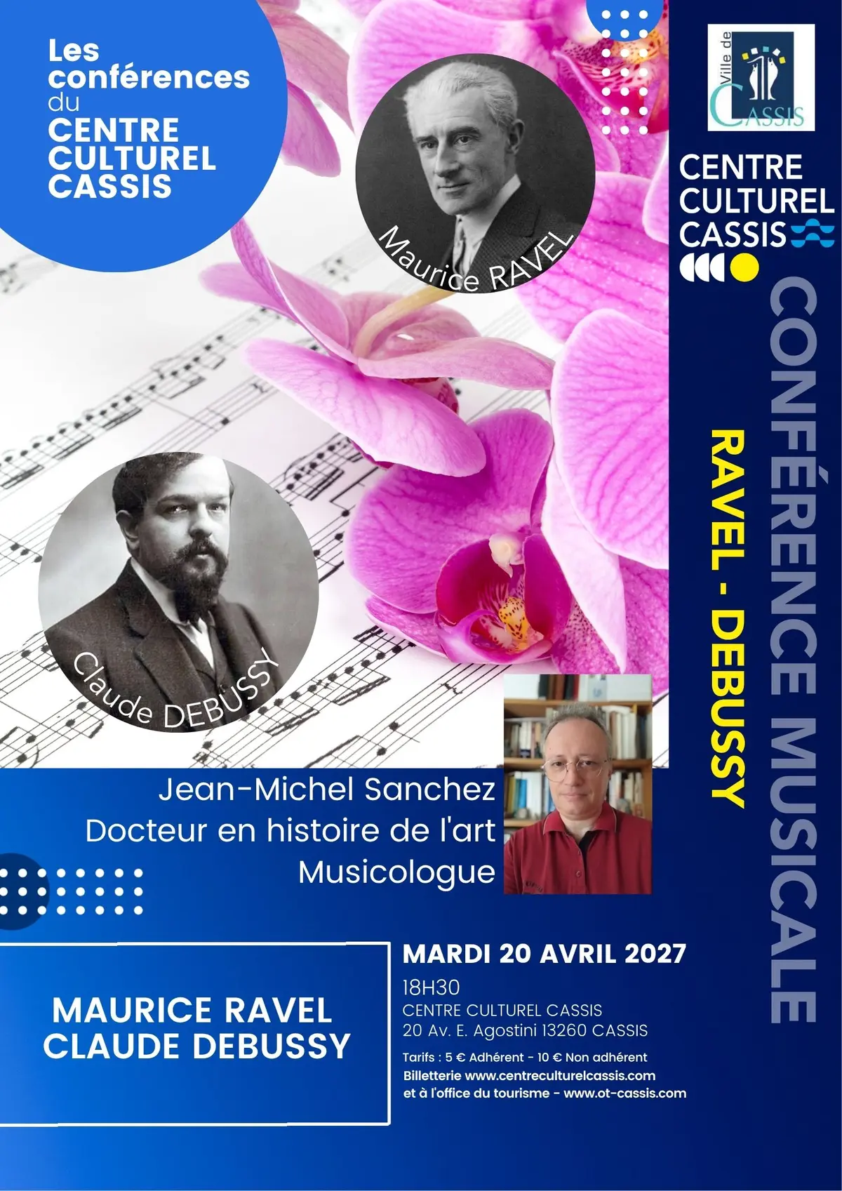 Les conférences du Centre Culturel Cassis - Conférence musicale - Maurice Ravel & Claude Debussy