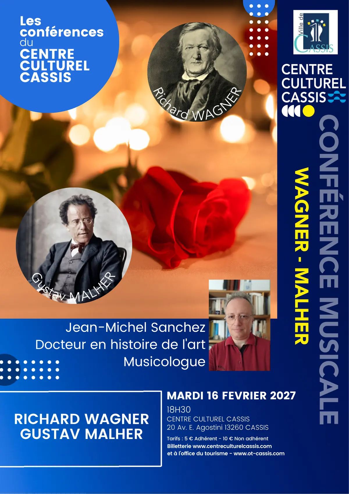 Les conférences du Centre Culturel Cassis - Conférence musicale - Richard Wagner & Gustav Malher