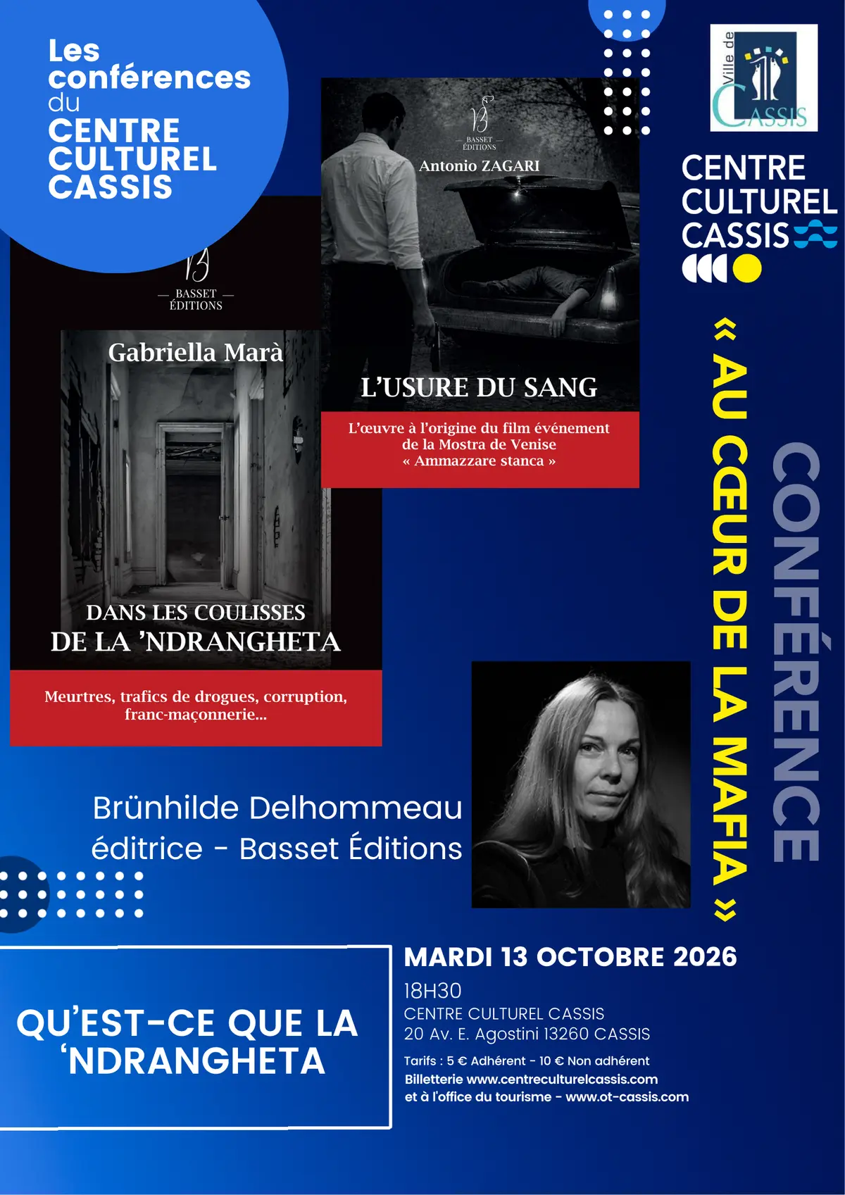 Les conférences du Centre Culturel Cassis - Qu'est ce que la 'NDRANGHETA