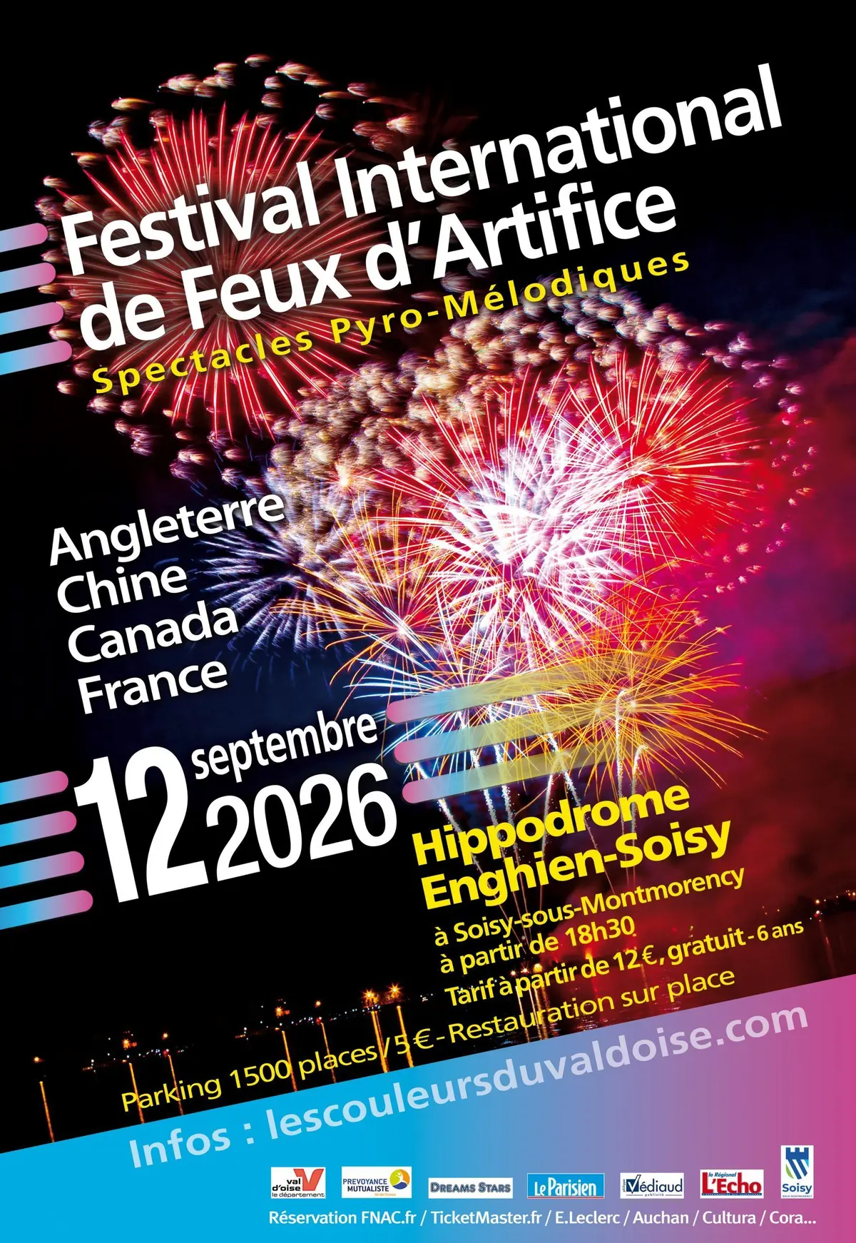 Les Couleurs du Val d'Oise - Festival de Feux d'Artifice 2026