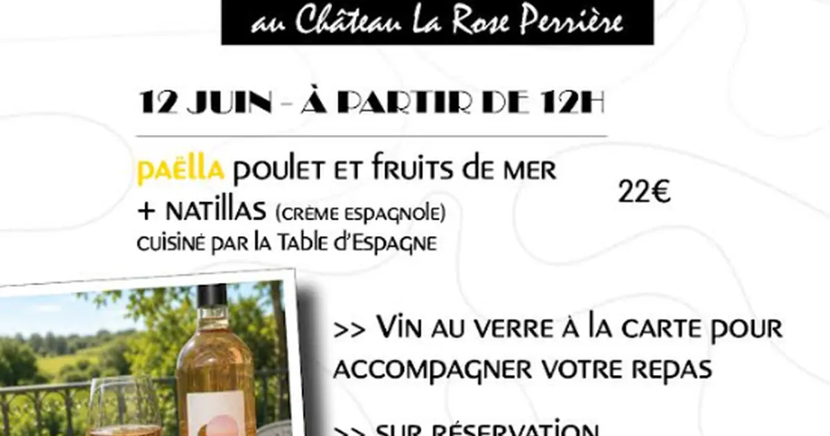 Les Déjeuners de l’Été au Château La Rose Perrière