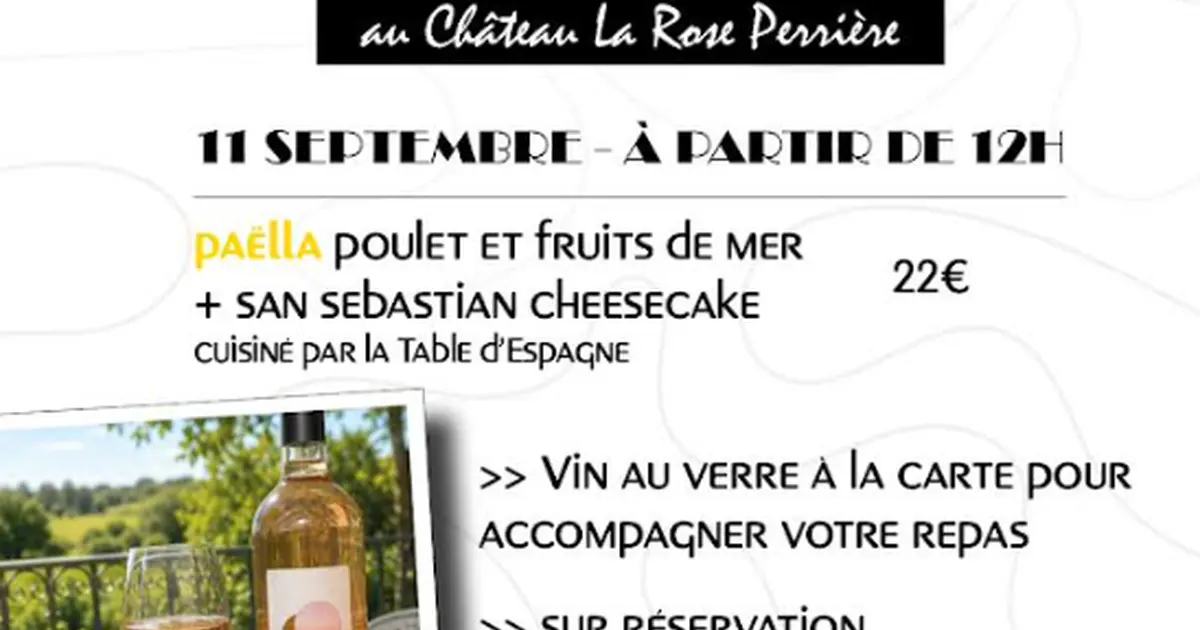 Les Déjeuners de l’Été au Château La Rose Perrière