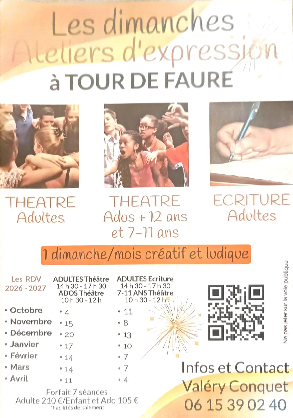 Les dimanches Atelier d'expression