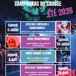 Les Diners spectacles au restaurant Campagnac du Causse