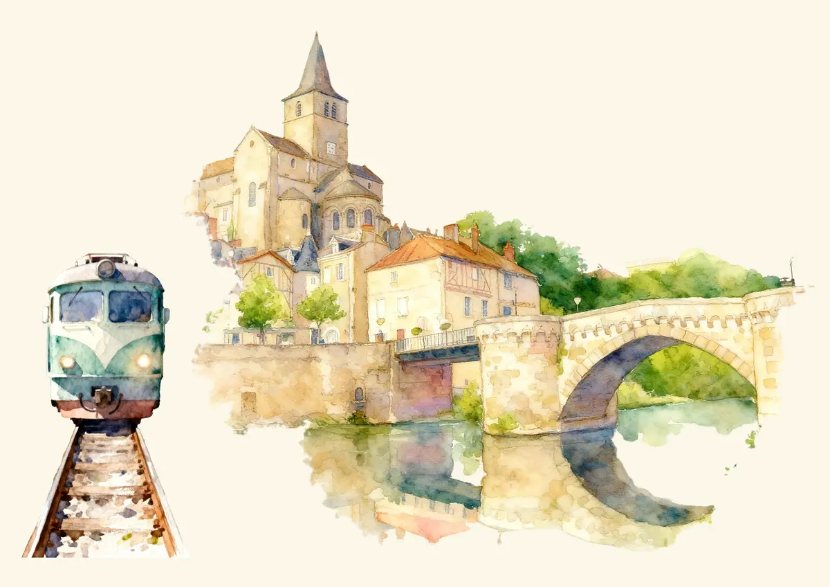 Les Échappées Ferriviaires en Sud Vienne Poitou - Visite de Montmorillon au départ de Lussac-les-Châteaux