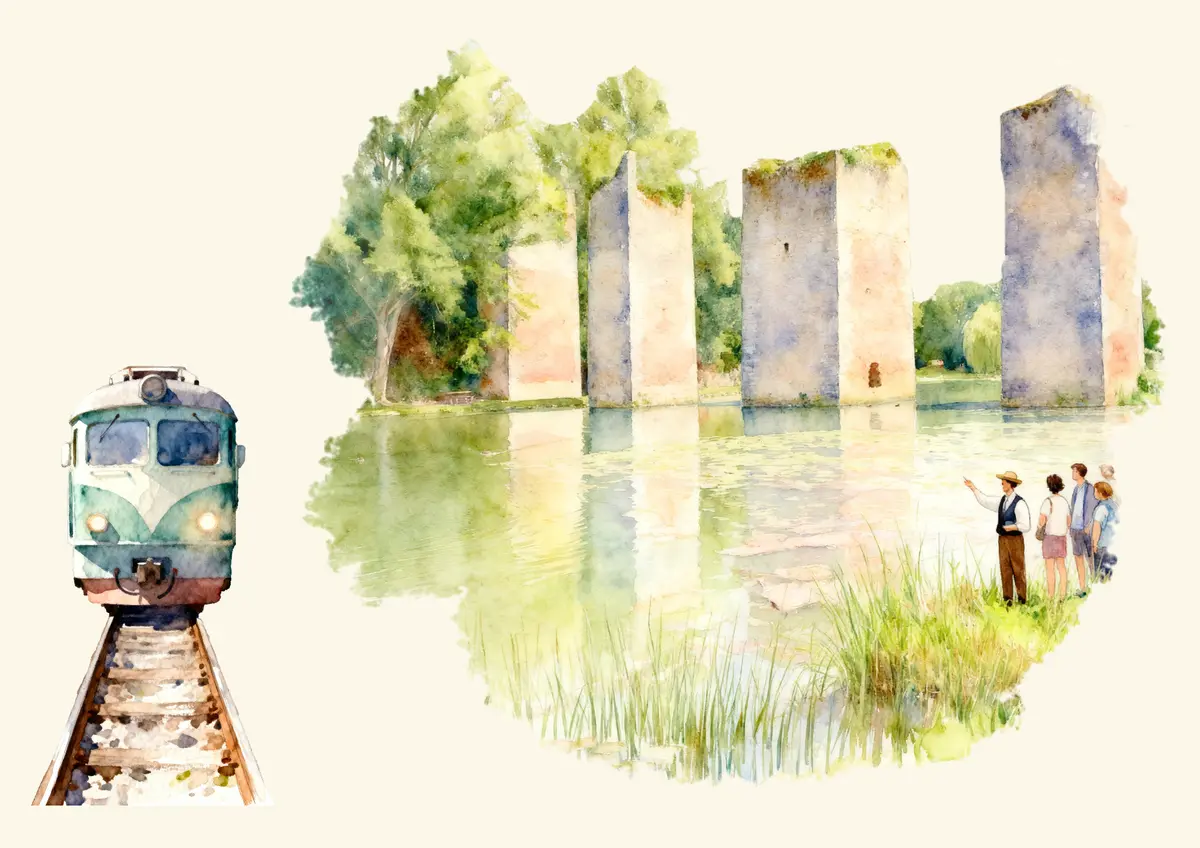 Les Échappées Ferroviaires en Sud Vienne Poitou - Visite de Lussac-les-Châteaux au départ de Montmorillon