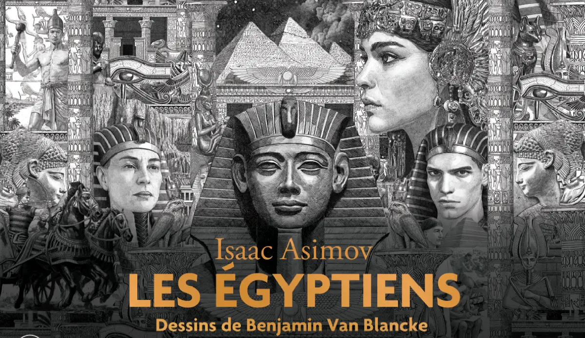Les Egyptiens d’Asimov, dessins de Benjamin Van Blancke.