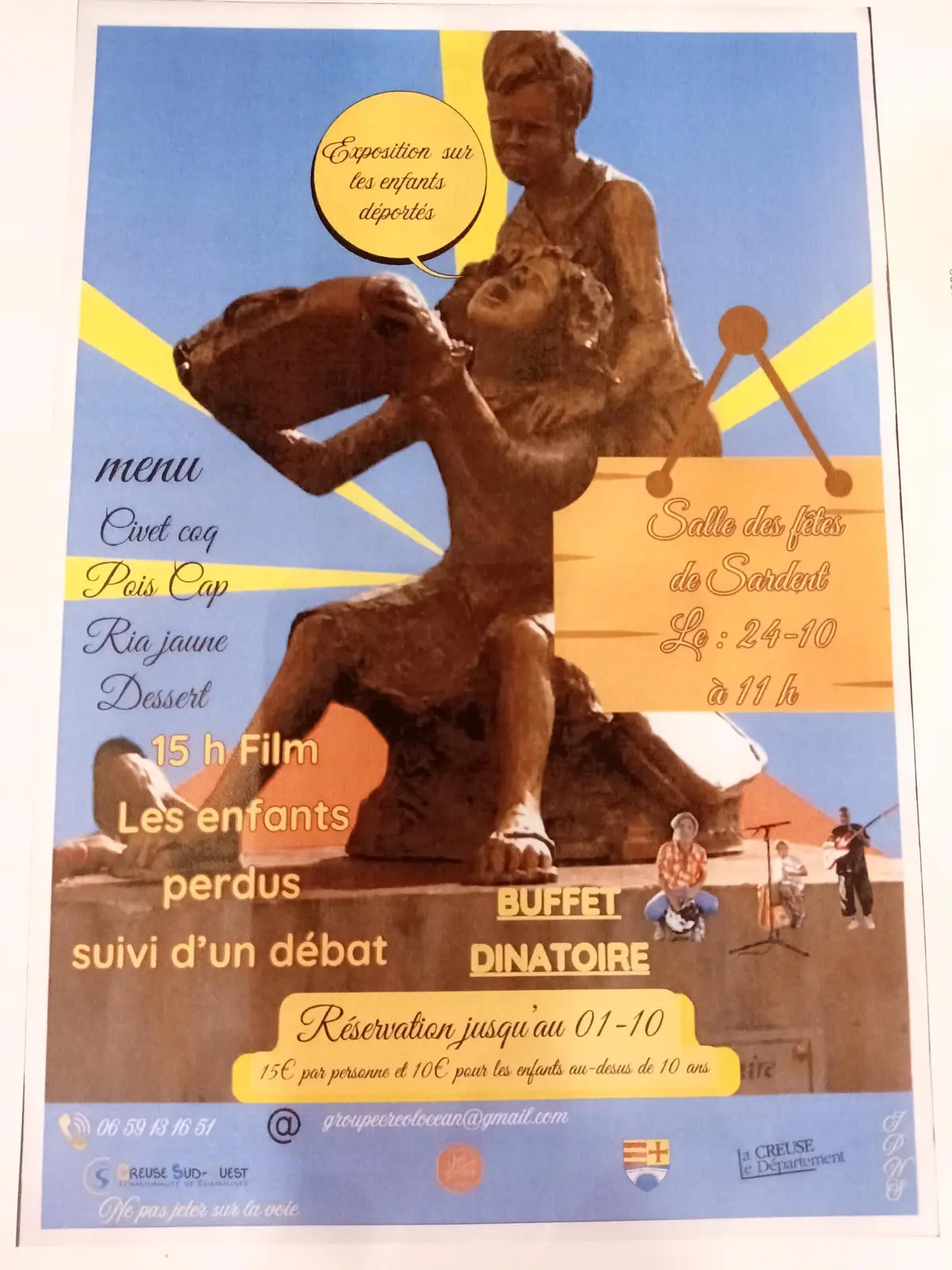 Les enfants déportés : exposition, projection