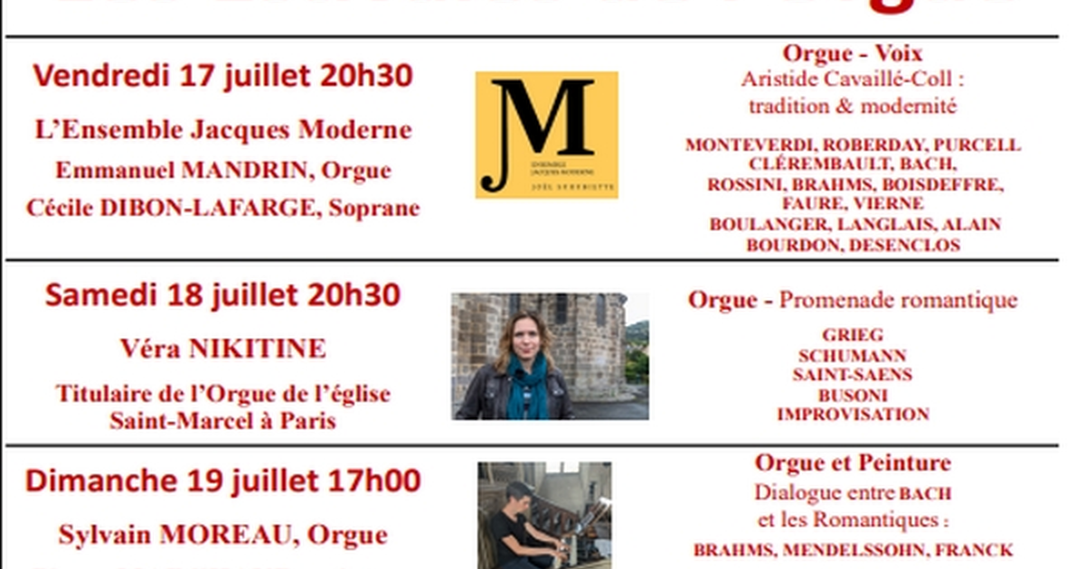 Les Estivales de l'Orgue