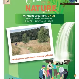 LES ESTIVALES DE LA NATURE : Balade nature dans l'ENS Coteau et prairie du Châtelier