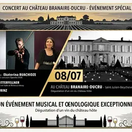 Les Estivales de Musique en Médoc au Château Branaire-Ducru : une Soirée Flamboyante Chant, Violon & Piano
