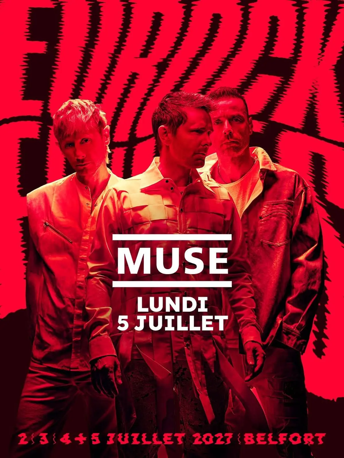 Muse aux Eurockéennes 2027 : le festival s'offre un premier lundi avec le trio anglais