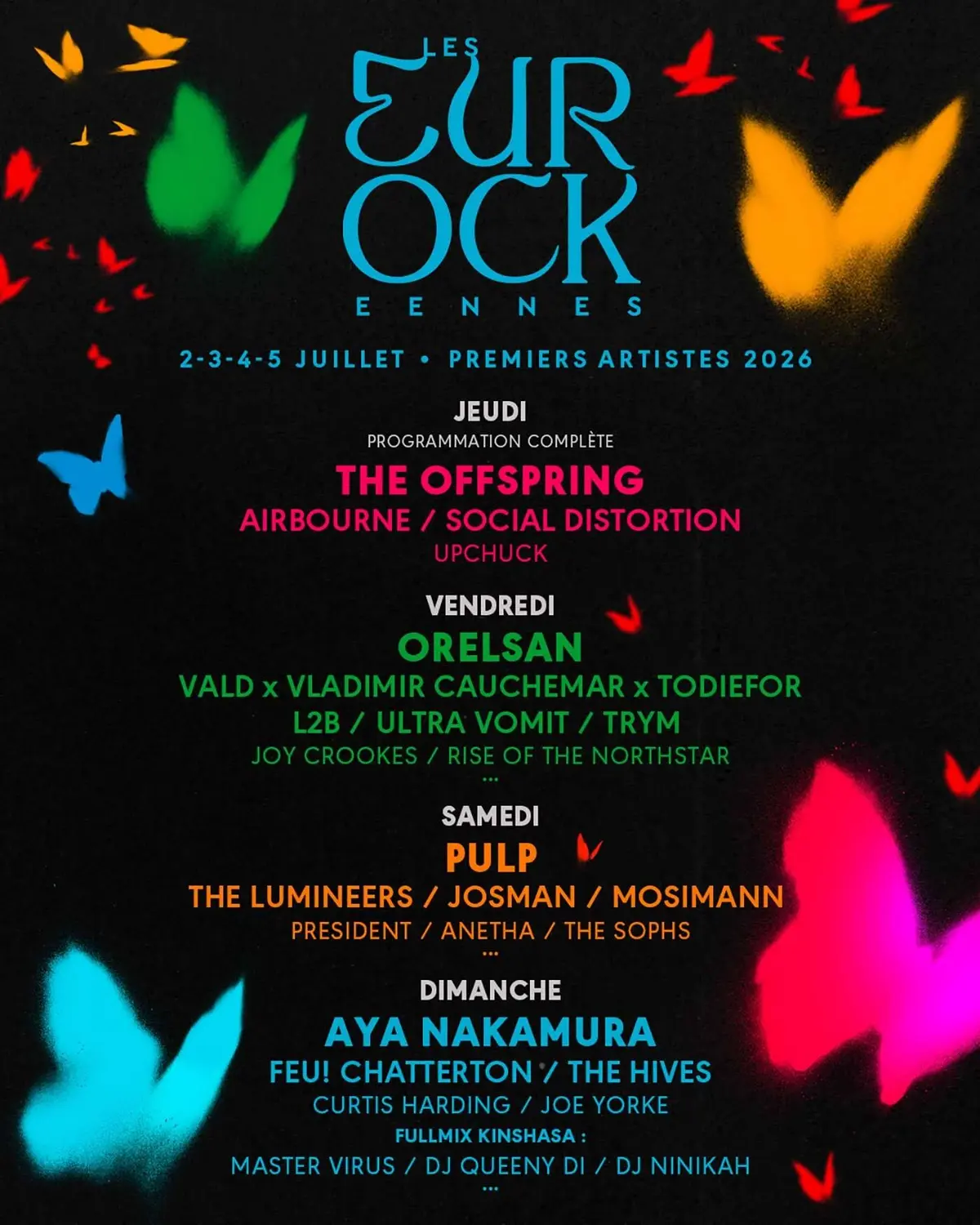 Les premiers noms des Eurocks 2026