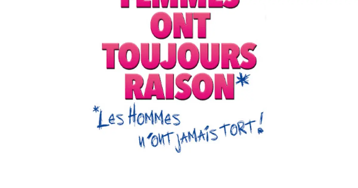 Les femmes ont toujours raison, les hommes n'ont jamais tort
