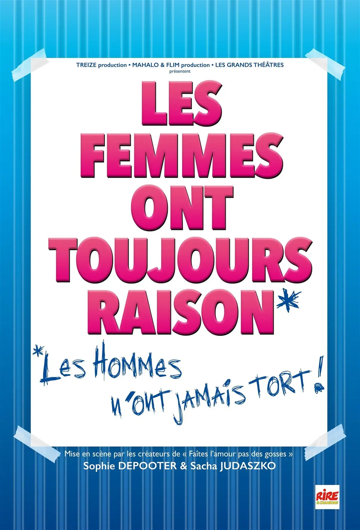 Les femmes ont toujours raison, les hommes n'ont jamais tort !