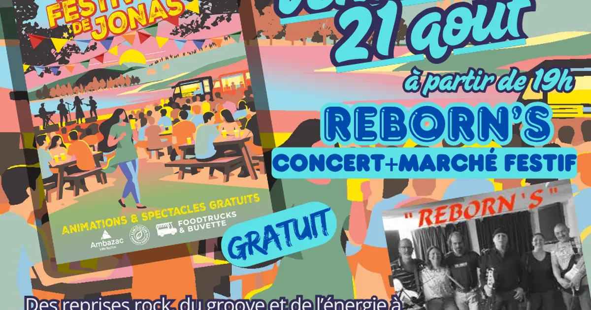 Les Festiv'Eté de Jonas : concert avec Reborn's