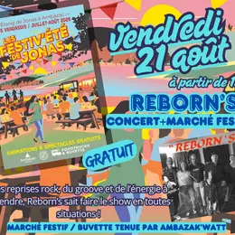 Les Festiv'Eté de Jonas : concert avec Reborn's