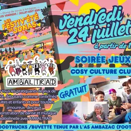 Les Festiv'Eté de Jonas : Soirée jeux / Cosy Culture Club