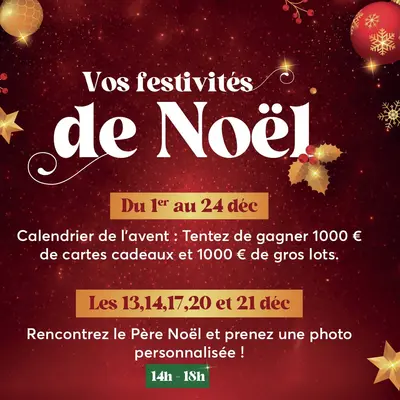 Les festivités de Noël au centre commercial Carrefour Ile Napoléon