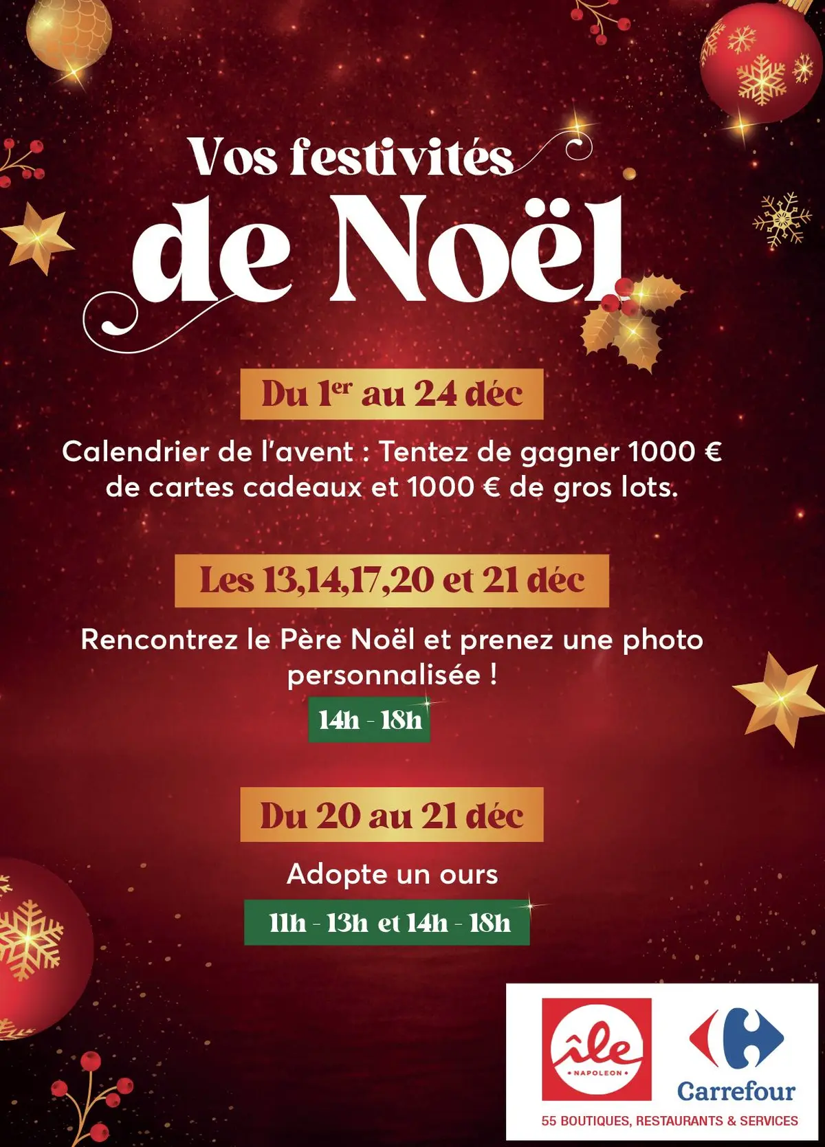 Un beau programme pour préparer les fêtes de fin d'année