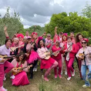Les Flamingos du Ukulélé Club de Montpellier en fête