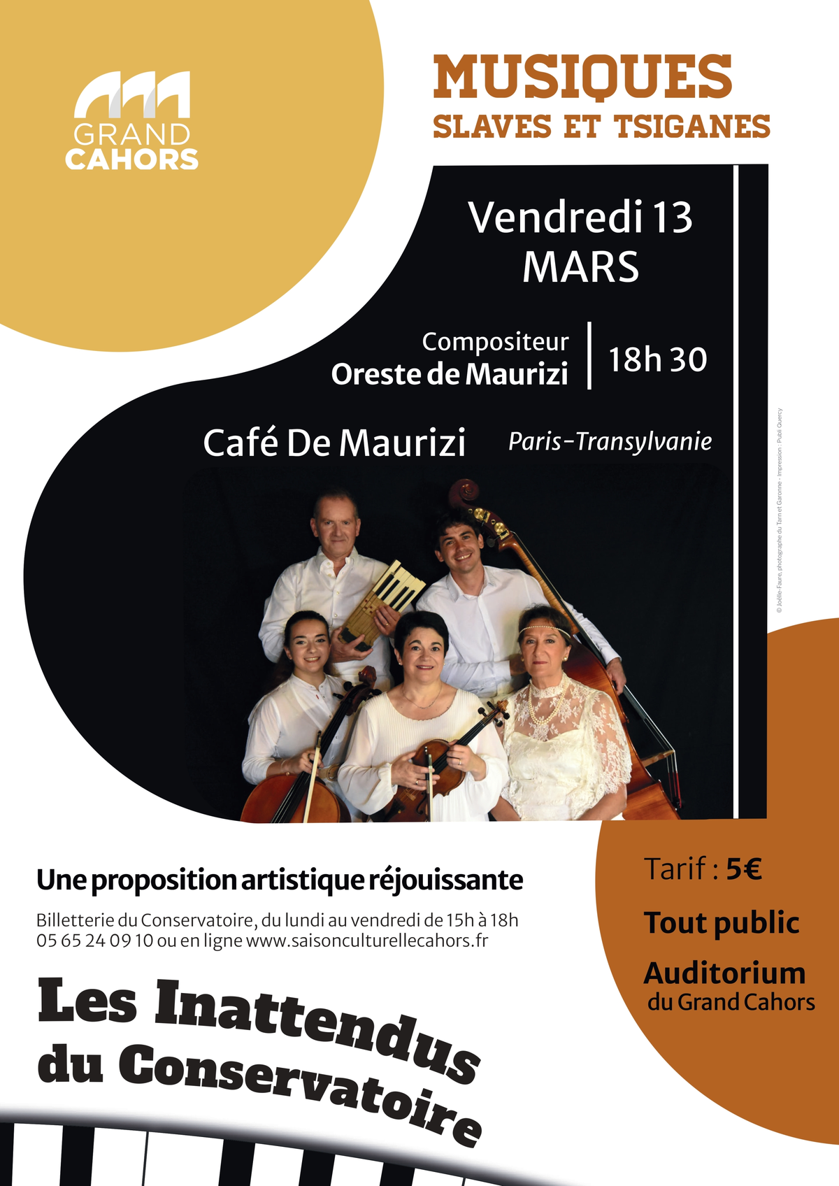 Les Inattendus du Conservatoire : Musiques slaves et tsiganes Café de Maurizi