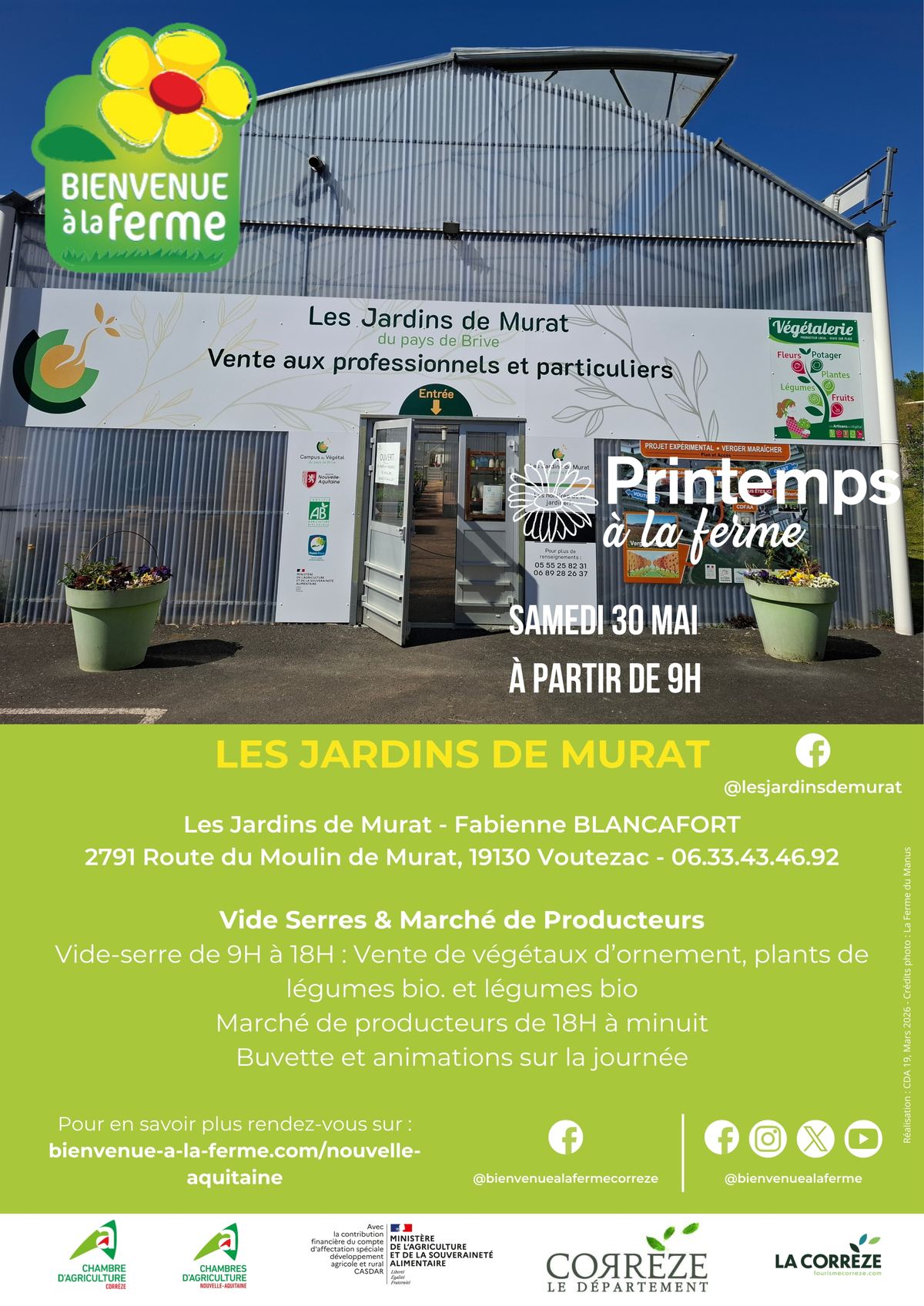 Les Jardins de Murat - Printemps à la Ferme - BAF