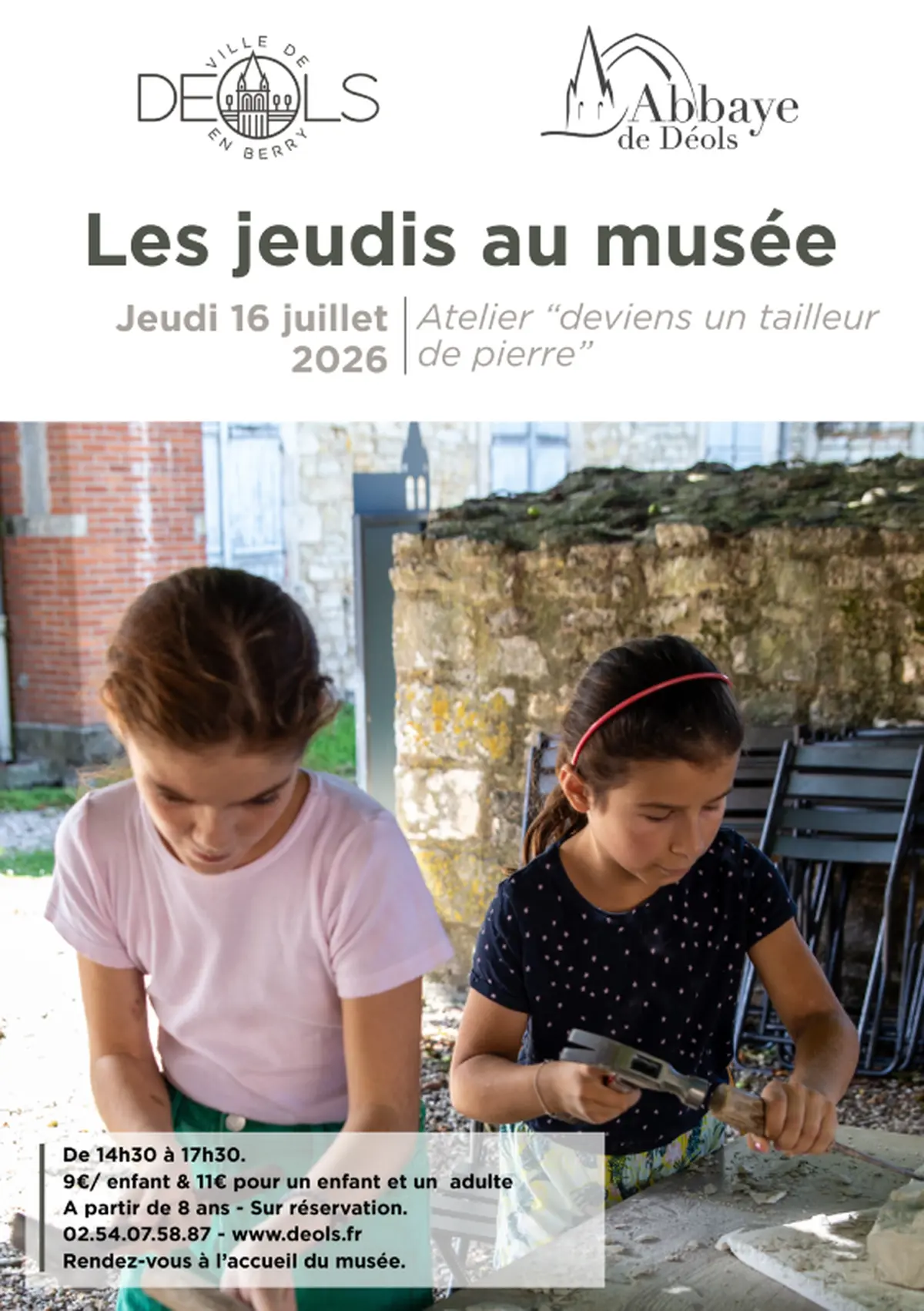 Les jeudis au musée : Deviens tailleur de pierre