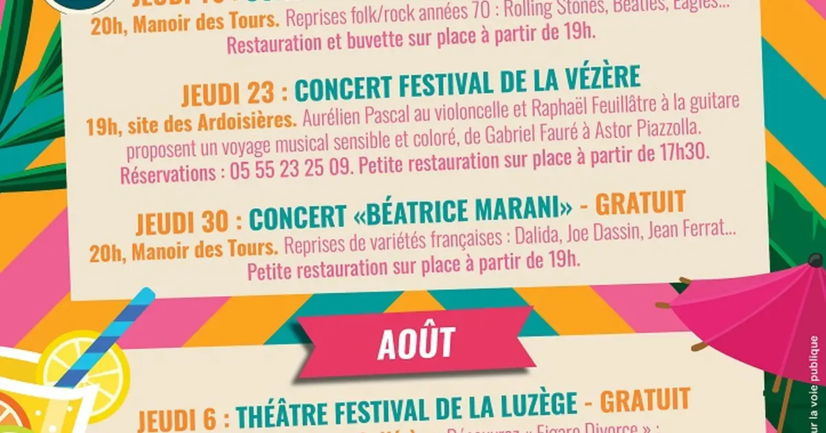 Les jeudis de l'été :Concert : Marc et Céleste (Garavet)