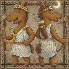 Les jeudis de l'été : les jumeaux de l'Olympe en mosaïque