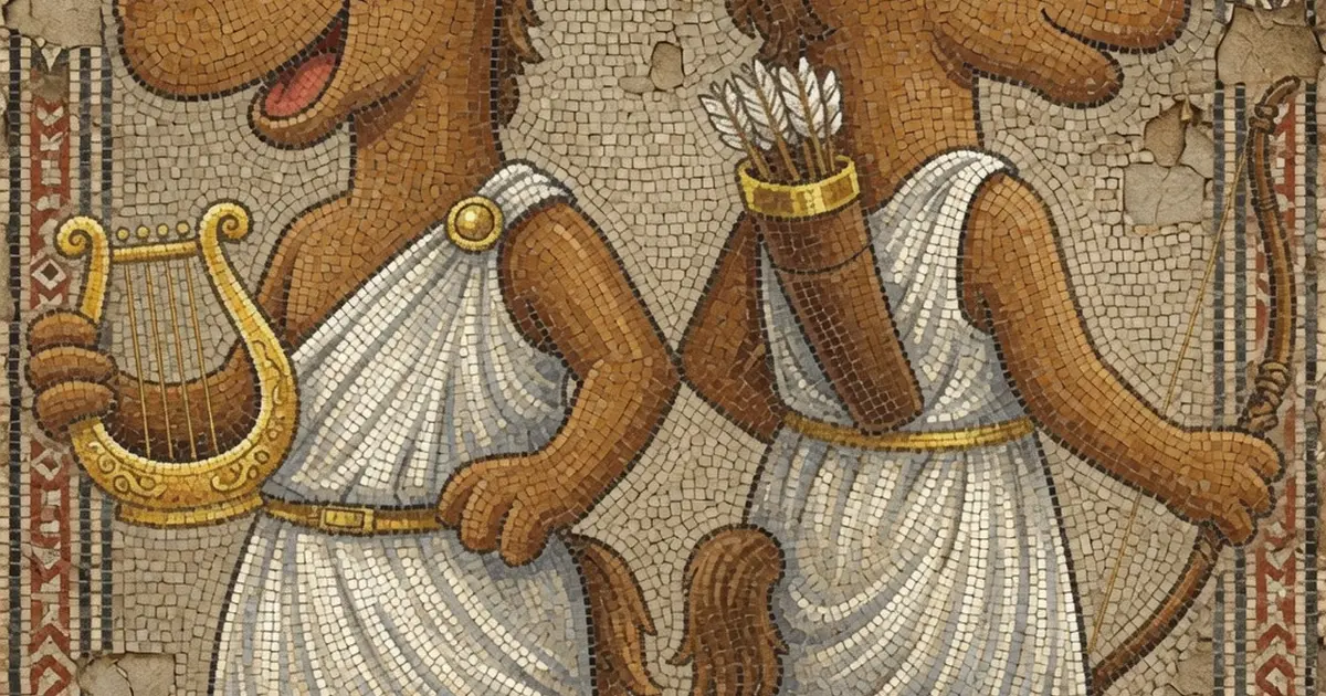 Les jeudis de l'été : les jumeaux de l'Olympe en mosaïque
