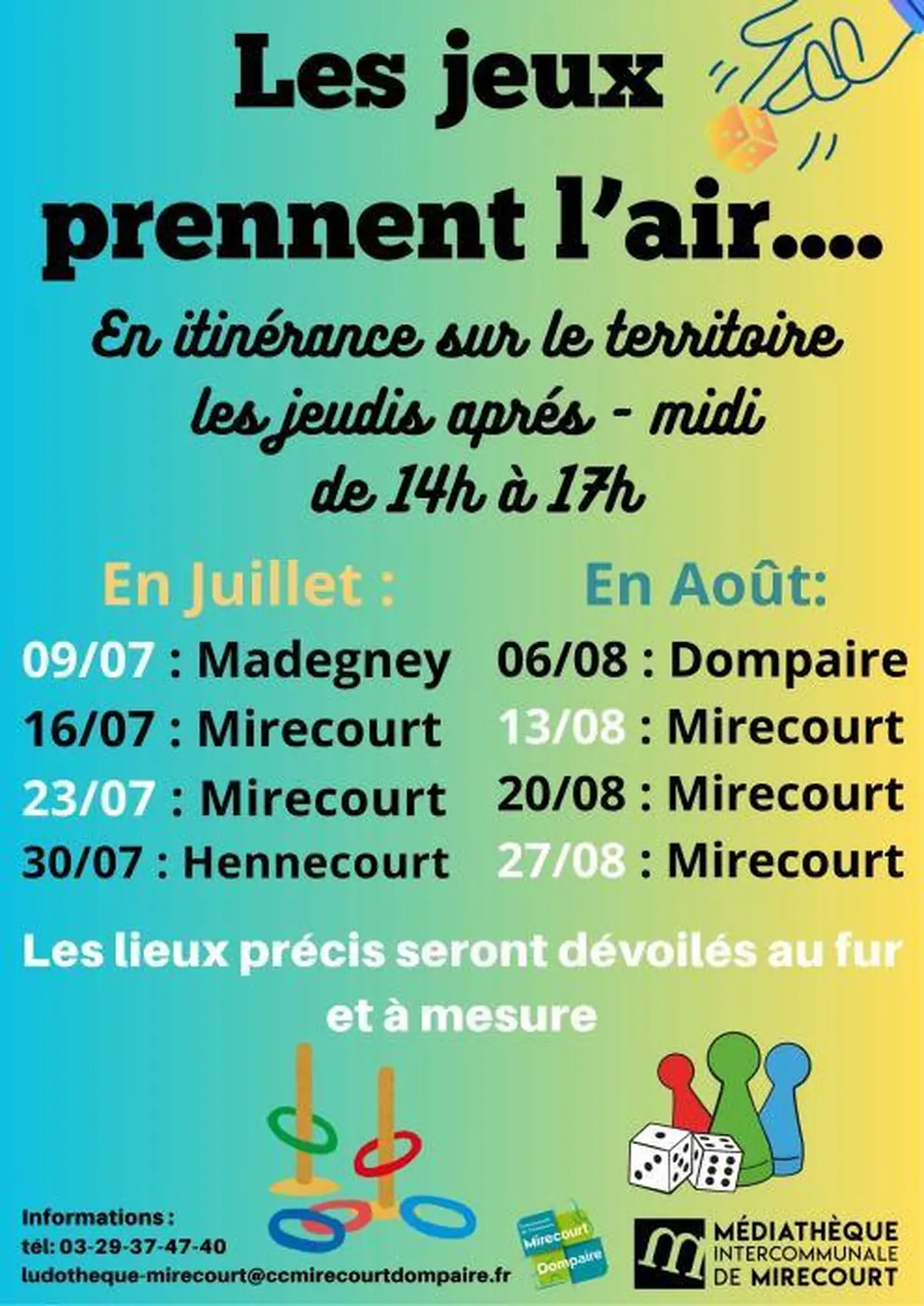 Les jeux prennent l'air