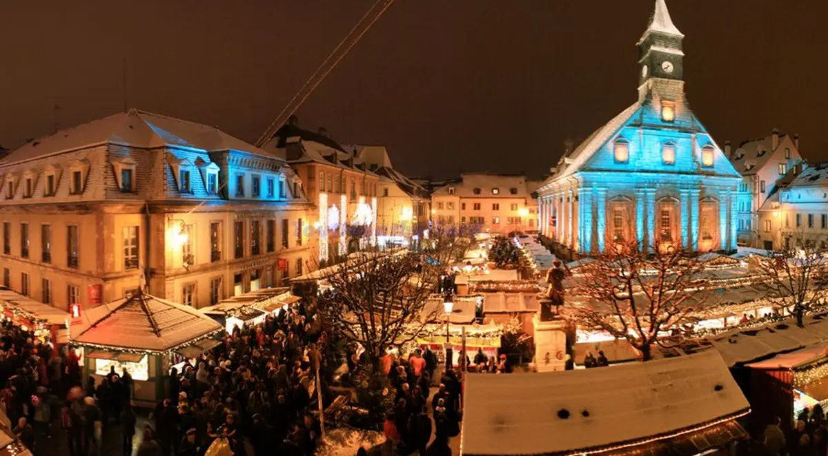 Les lumières de Noël à Montbéliard