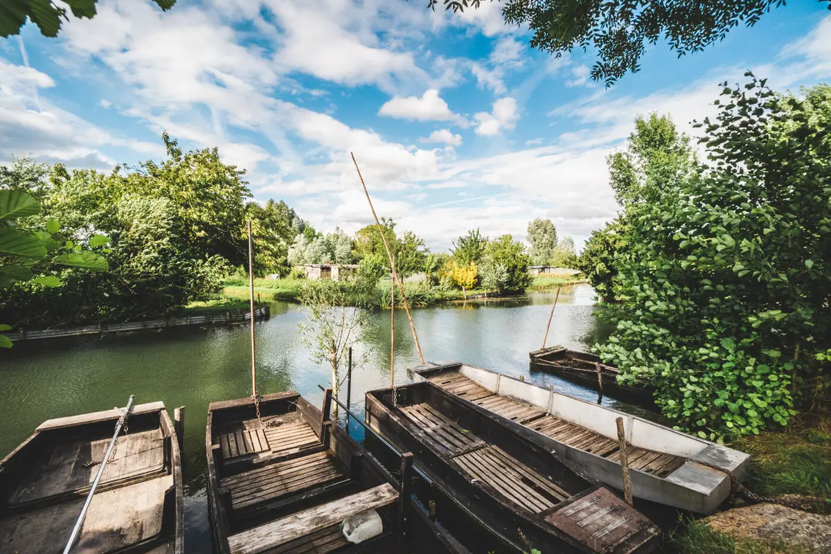 Les Marais de Bourges en barque