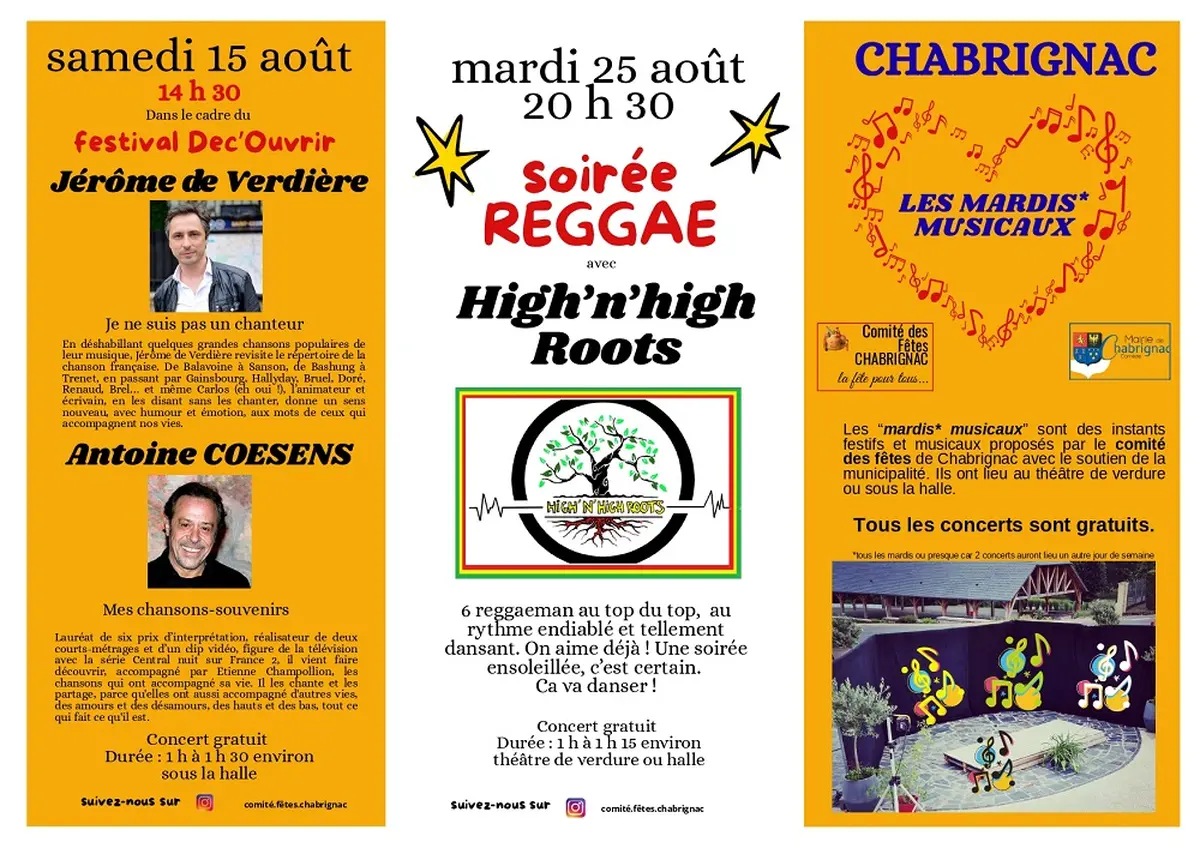 Les mardis musicaux à Chabrignac : chansons populaires