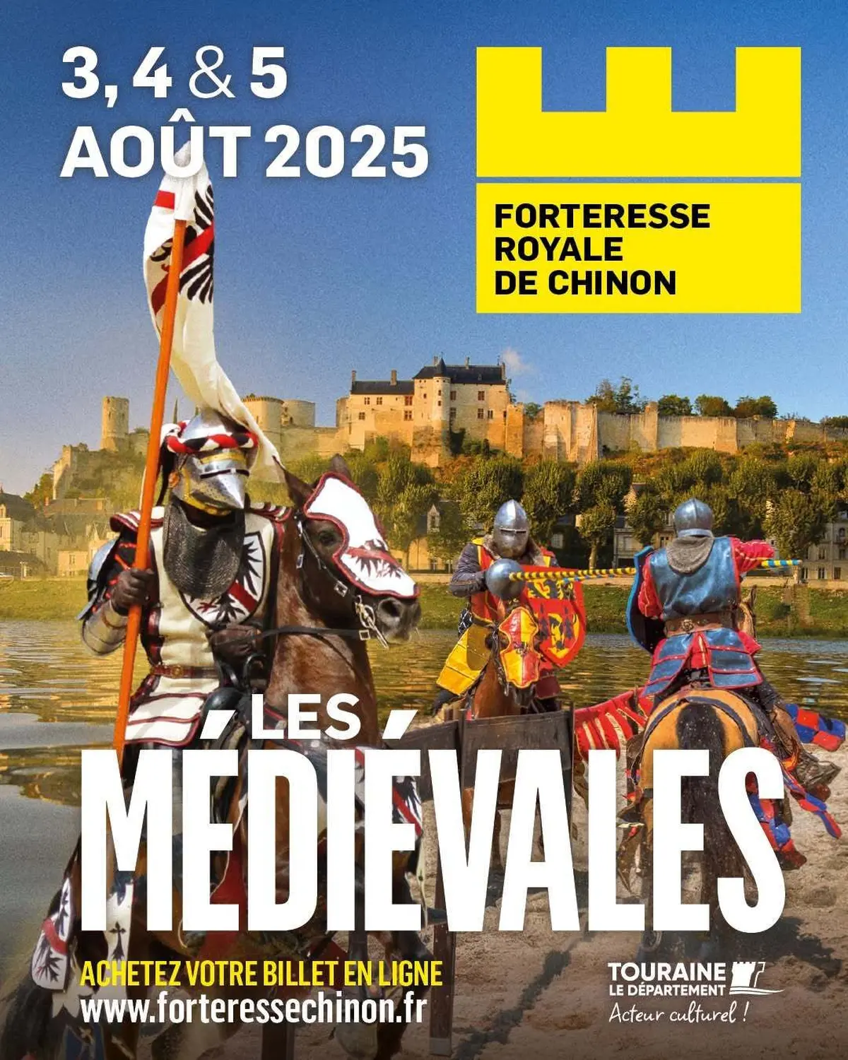 Les Médiévales de Chinon à la Forteresse royale : spectacles, ateliers et marché médiéval