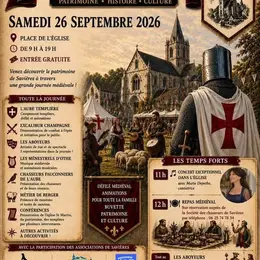 Les Médiévales de Savières sur la place de l'église