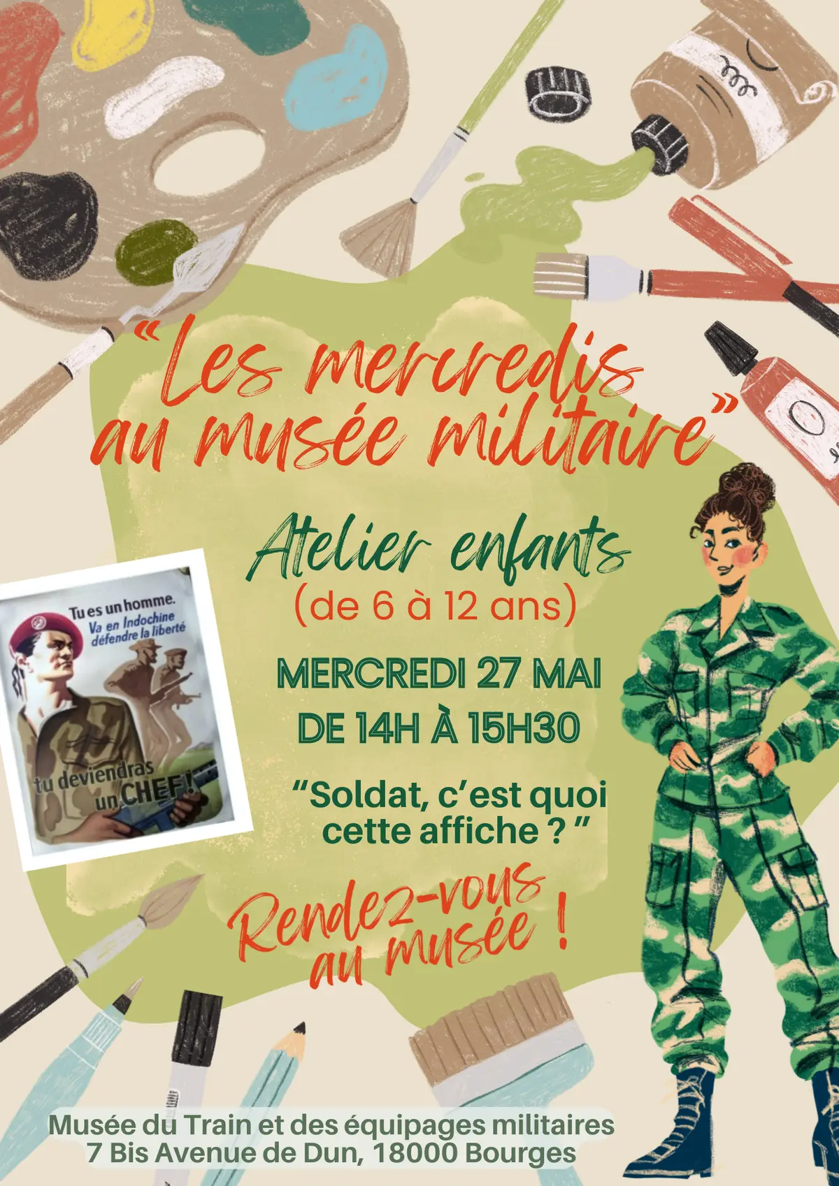 Les mercredis au musée militaire : Soldat, c'est quoi cette affiche ?