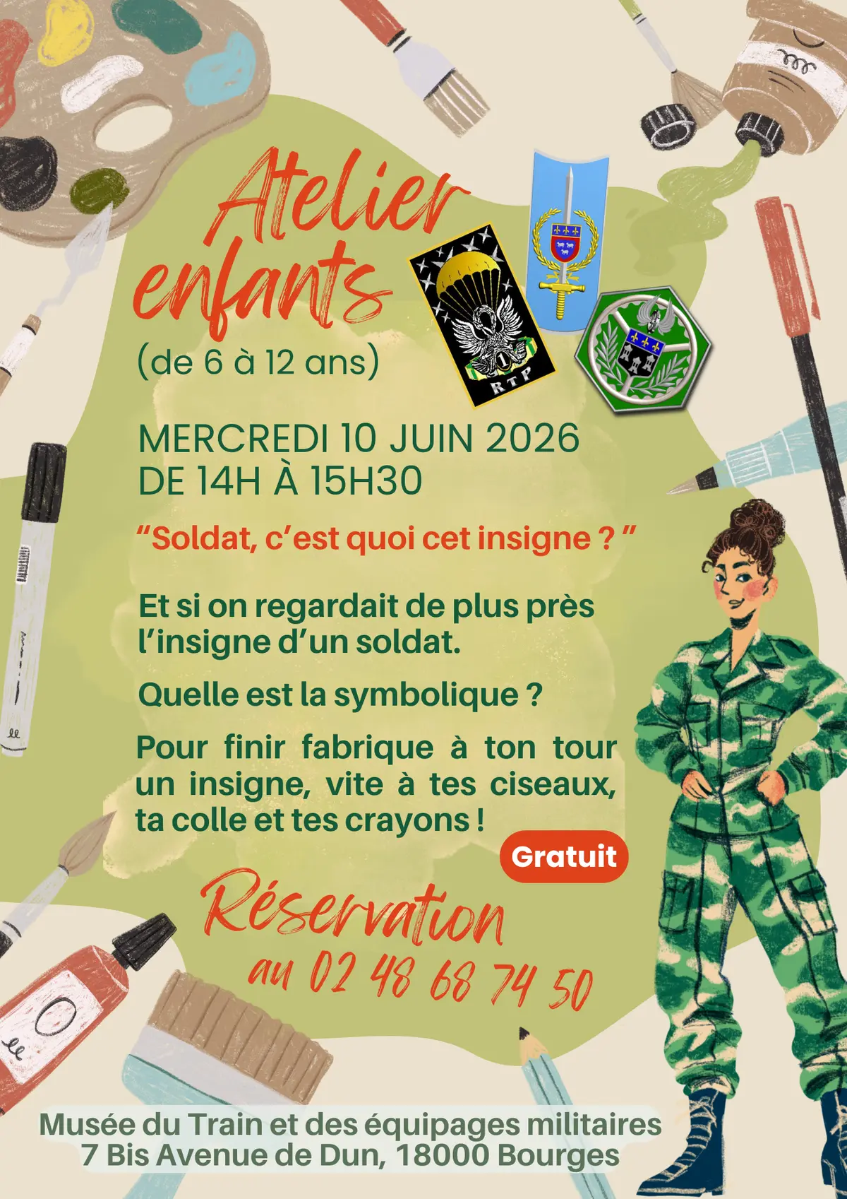 Les mercredis au musée militaire : Soldat, c'est quoi cet insigne ?