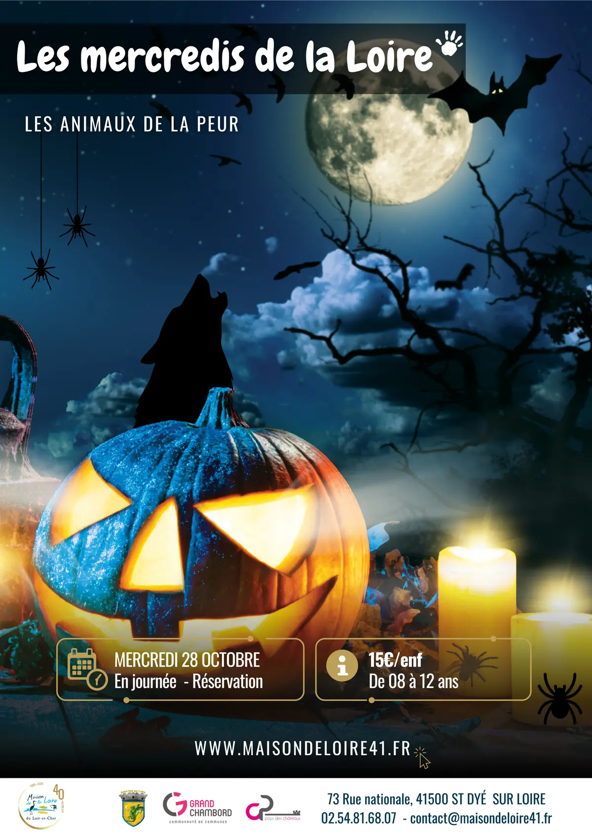 Les mercredis de la Loire avec la Maison de la Loire : les animaux de la peur