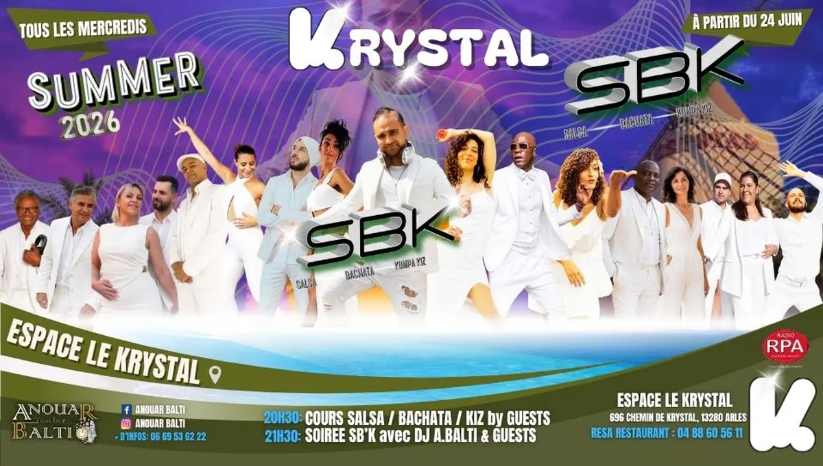 Les mercredis SBK au Krystal - Summer 2026